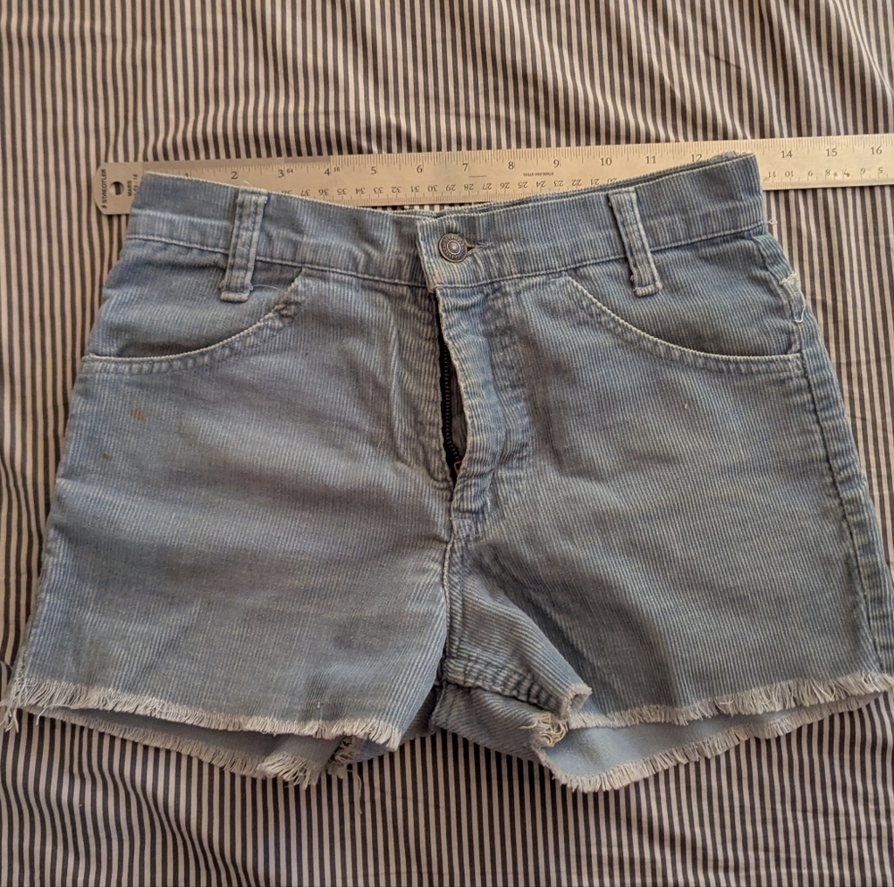 Vintage Levi's Light Blue Corduroy Shorts